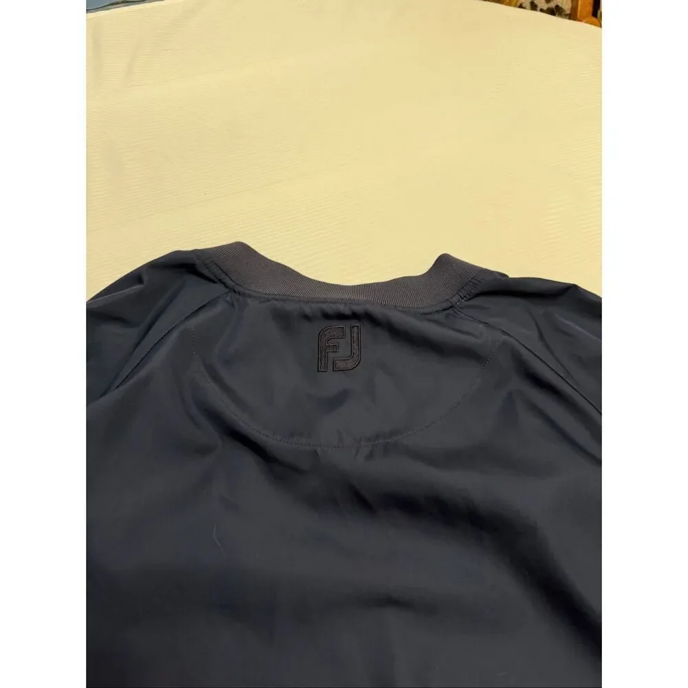 FootJoy Navy Blue Golf Pullover Windbreaker Size Medium